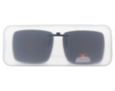 Suplemento sol polarizado clip estético pequeño rectangular