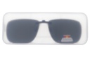 Suplemento sol polarizado clip estético pequeño rectangular