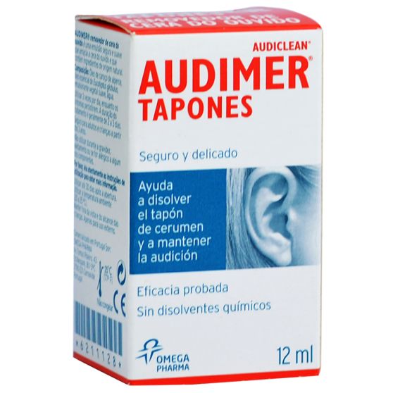 Audimer Tapones Emulsión Limpieza oídos 12 ml